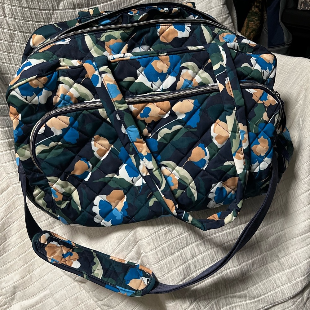 Vera Bradley Performance Twill Extra Large Weekender Bag in Immersed Blooms